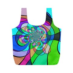 Retro Wave Background Pattern Full Print Recycle Bag (m) by Mariart