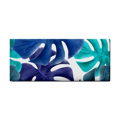 Leaves Tropical Blue Green Nature Hand Towel