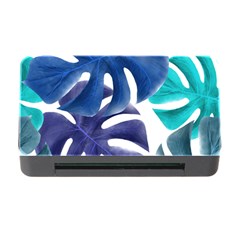 Leaves Tropical Blue Green Nature Memory Card Reader With Cf