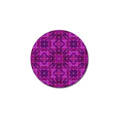 Purple Triangle Pattern Golf Ball Marker (4 pack)