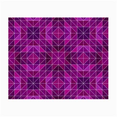 Purple Triangle Pattern Small Glasses Cloth by Alisyart