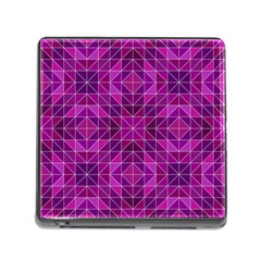 Purple Triangle Pattern Memory Card Reader (Square 5 Slot)