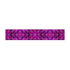 Purple Triangle Pattern Flano Scarf (Mini)