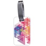 Science And Technology Triangle Luggage Tags (Two Sides) Back