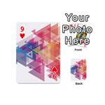 Science And Technology Triangle Playing Cards 54 (Mini) Front - Heart9