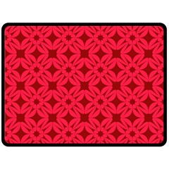 Red Magenta Wallpaper Seamless Pattern Double Sided Fleece Blanket (large)  by Alisyart