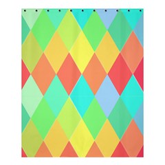 Low Poly Triangles Shower Curtain 60  X 72  (medium)  by Pakrebo