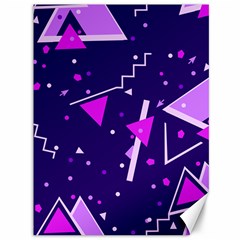 Purple Blue Geometric Pattern Canvas 36  X 48  by Pakrebo