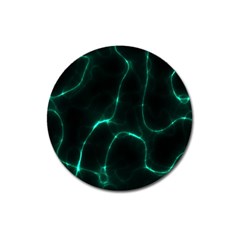 Green Pattern Background Abstract Magnet 3  (round) by Pakrebo