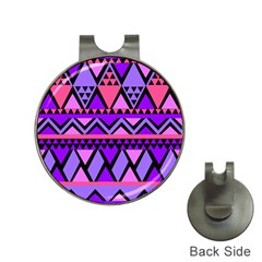 Seamless Purple Pink Pattern Hat Clips With Golf Markers by Pakrebo