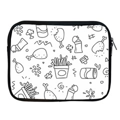 Set Chalk Out Scribble Collection Apple Ipad 2/3/4 Zipper Cases by Pakrebo