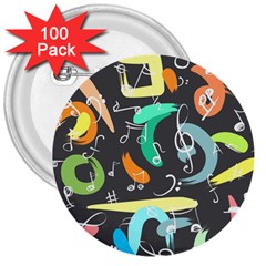 Repetition Seamless Child Sketch 3  Buttons (100 Pack)  by Pakrebo