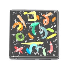 Repetition Seamless Child Sketch Memory Card Reader (square 5 Slot)