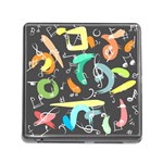 Repetition Seamless Child Sketch Memory Card Reader (Square 5 Slot) Front