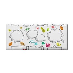 Set Chalk Out Chitchat Scribble Hand Towel by Pakrebo