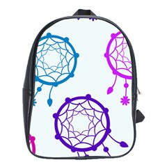 Dreamcatcher Dream Catcher Pattern School Bag (xl) by Pakrebo