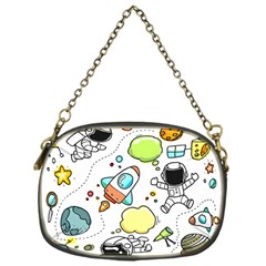 Sketch Cartoon Space Set Chain Purse (one Side) by Pakrebo