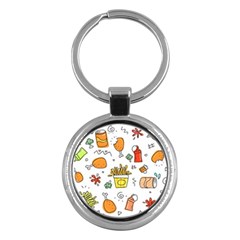 Cute Sketch Set Child Fun Funny Key Chains (round) 