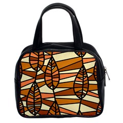 Autumn Leaf Mosaic Seamless Classic Handbag (Two Sides)