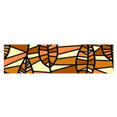 Autumn Leaf Mosaic Seamless Satin Scarf (Oblong)