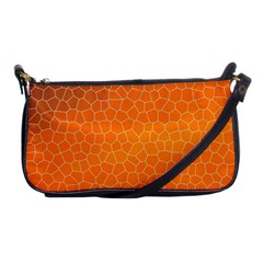 Orange Mosaic Structure Background Shoulder Clutch Bag by Pakrebo