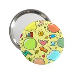 Cute Sketch Child Graphic Funny 2.25  Handbag Mirrors Front