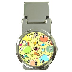 Cute Sketch Child Graphic Funny Money Clip Watches by Pakrebo