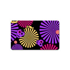 Seamless Halloween Day Of The Dead Magnet (Name Card)