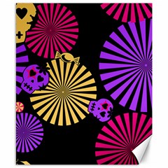 Seamless Halloween Day Of The Dead Canvas 8  x 10 