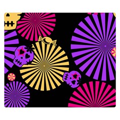 Seamless Halloween Day Of The Dead Double Sided Flano Blanket (Small) 