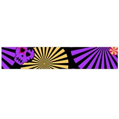 Seamless Halloween Day Of The Dead Large Flano Scarf 