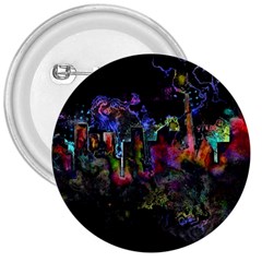 Grunge Paint Splatter Splash Ink 3  Buttons by Pakrebo