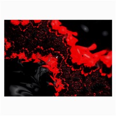 Red Black Fractal Mandelbrot Art Wallpaper Large Glasses Cloth by Pakrebo