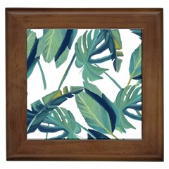 Plants Leaves Tropical Nature Framed Tiles