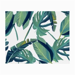 Plants Leaves Tropical Nature Small Glasses Cloth (2-side) by Alisyart