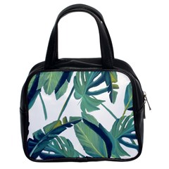 Plants Leaves Tropical Nature Classic Handbag (two Sides) by Alisyart