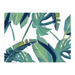 Plants Leaves Tropical Nature Double Sided Flano Blanket (mini) 
