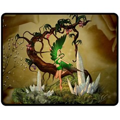 Cute Fairy Fleece Blanket (medium)  by FantasyWorld7