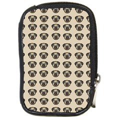 Puppy Dog Pug Compact Camera Leather Case by Alisyart