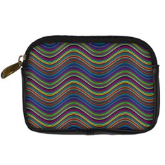 Ornamental Line Abstract Digital Camera Leather Case by Alisyart