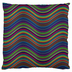 Ornamental Line Abstract Large Cushion Case (one Side)