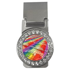 Perspective Background Color Money Clips (cz) 