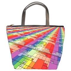 Perspective Background Color Bucket Bag
