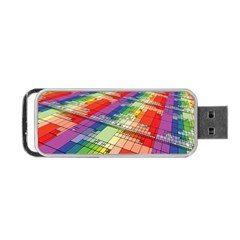 Perspective Background Color Portable Usb Flash (two Sides) by Alisyart