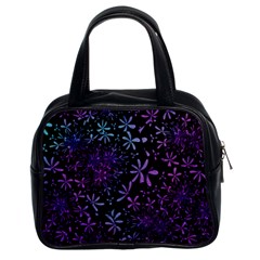 Retro Flower Pattern Fllower Classic Handbag (two Sides)