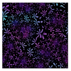 Retro Flower Pattern Fllower Large Satin Scarf (square) by Alisyart