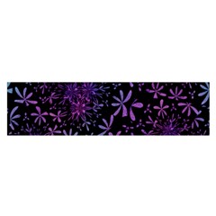 Retro Flower Pattern Fllower Satin Scarf (oblong) by Alisyart