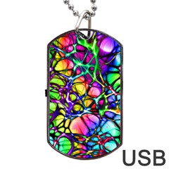 Network Nerves Dog Tag Usb Flash (one Side) by Alisyart