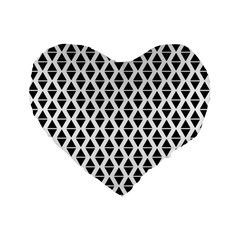 Triangle Seamless Pattern Standard 16  Premium Heart Shape Cushions