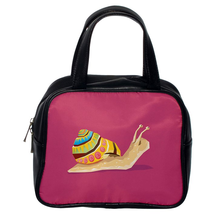 Snail Color Nature Animal Classic Handbag (One Side)
